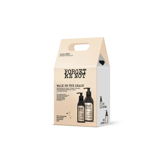 FORGET ME NOT Dovanų rinkinys Walk on the beach (Kūno serumas 400ml + Rankų serumas 300ml)