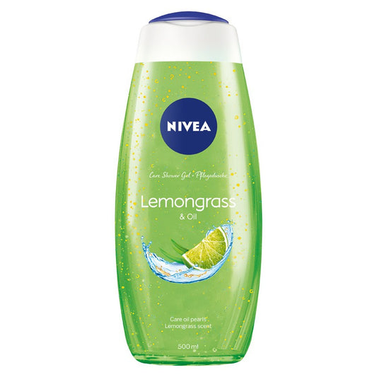 NIVEA Care Shower Drėkinamasis dušo gelis Citrinų žolė ir aliejus 500 ml
