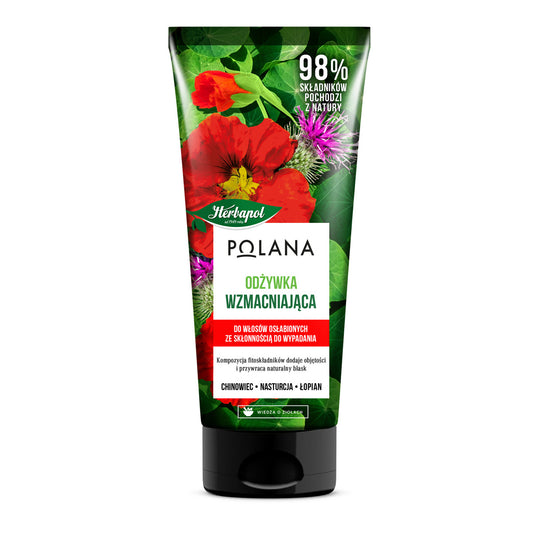 HERBAPOL Polana Stiprinanti kondicionieris silpniems plaukams, linkusiems į slinkimą 200ml