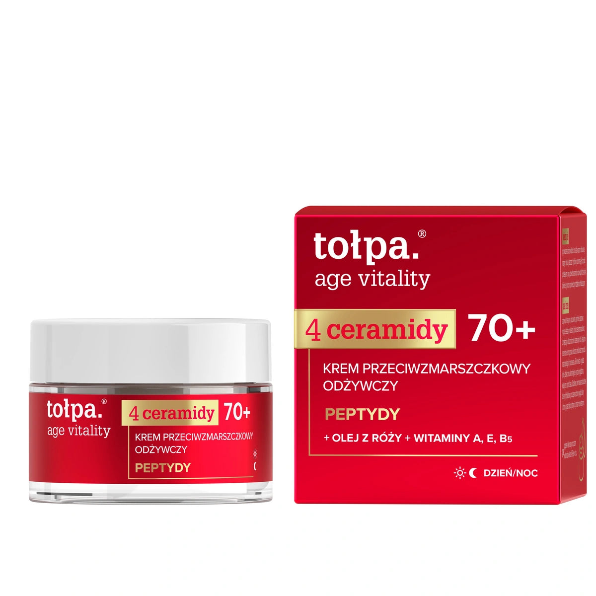 TOŁPA Age Vitality Kremas nuo raukšlių maitinantis 70+ 50 ml