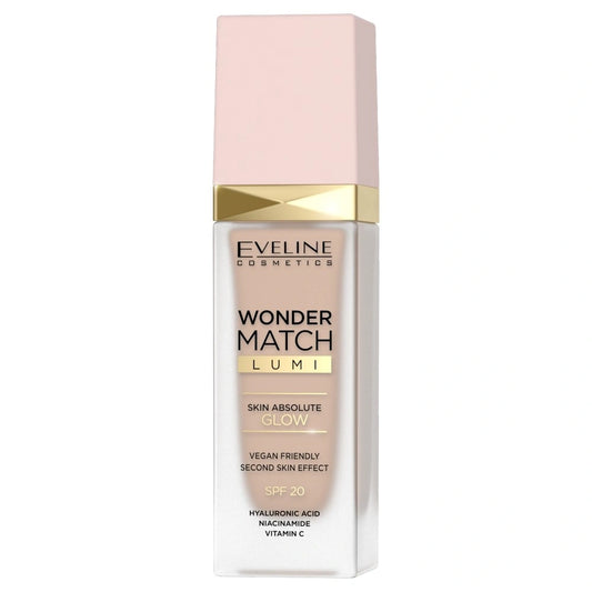 EVELINE Wonder Match Lumi Švytintis makiažo pagrindas nr. 15 Neutral 30 ml