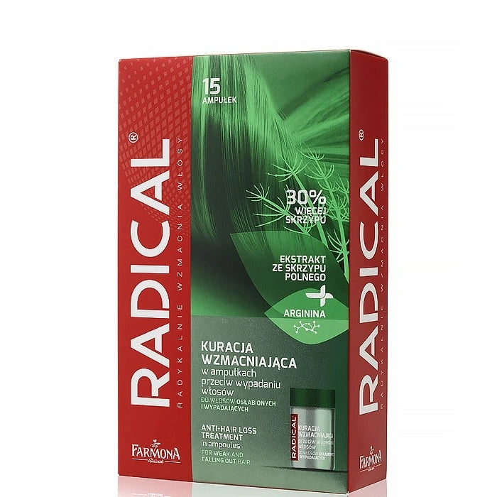 RADICAL Stiprinanti priemonė prieš plaukų slinkimą ampulėse 15 x 5 ml