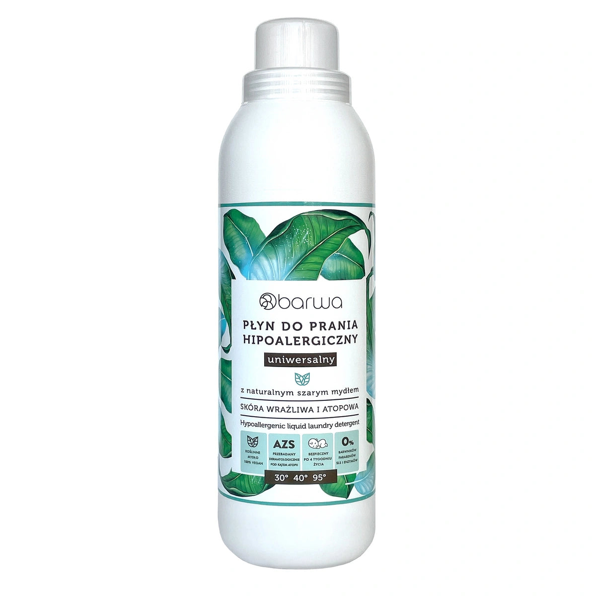 BARWA Hipoalerginis skalbimo skystis su natūraliu pilku muilu 1 L
