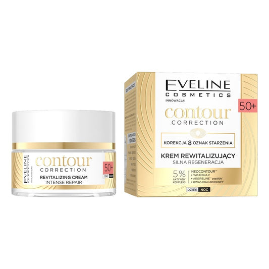 EVELINE Contour Correction 50+ Stiprus regeneruojantis atstatomasis kremas dienai/nakčiai 50 ml