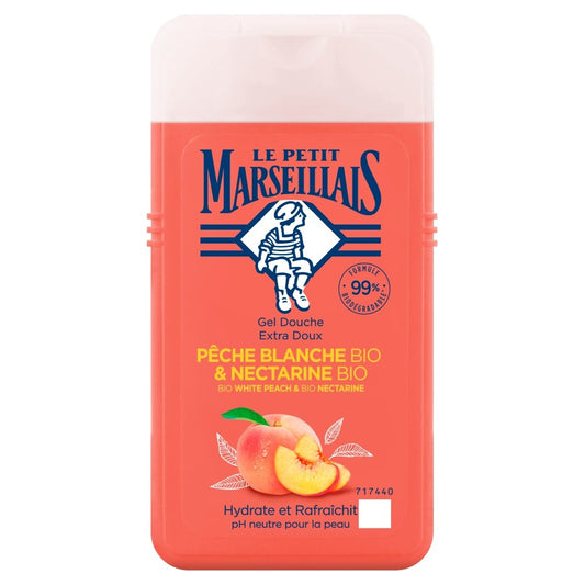 Le Petit Marseillais Bio dušo gelis Baltoji persikas ir Bio nektarinas 250ml