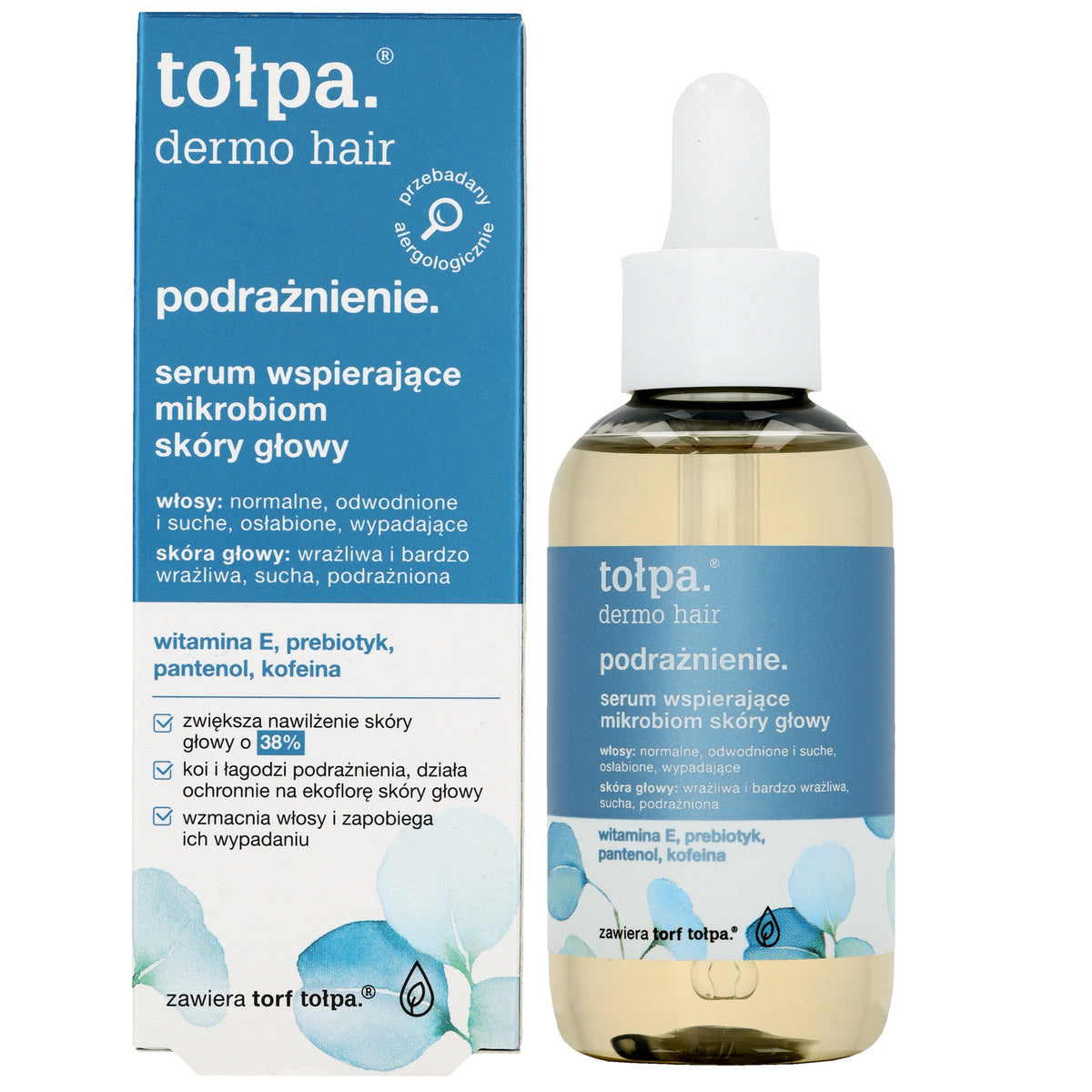 TOŁPA Dermo Hair Dirginimo serumas, palaikantis galvos odos mikrobiomą 75 ml
