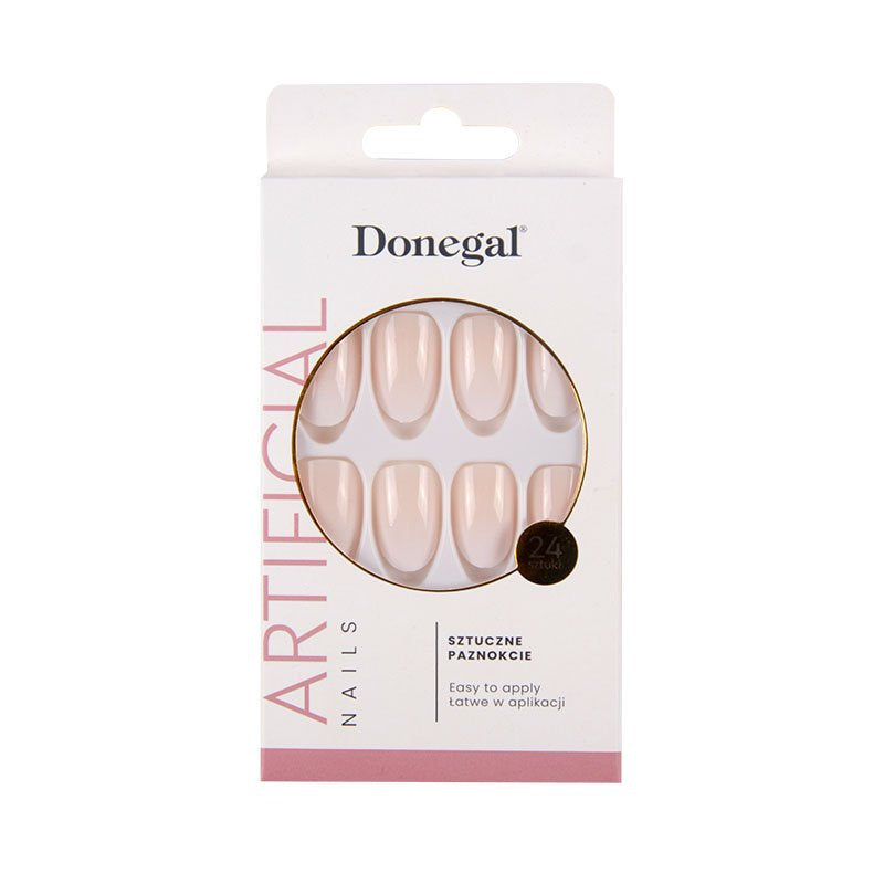DONEGAL Dirbtiniai nagai french manicure ombre (3118) 1 pakuotė - 24 vnt.