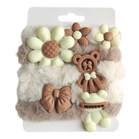 ECARLA 5w1 plaukų gumelių rinkinys Puchate