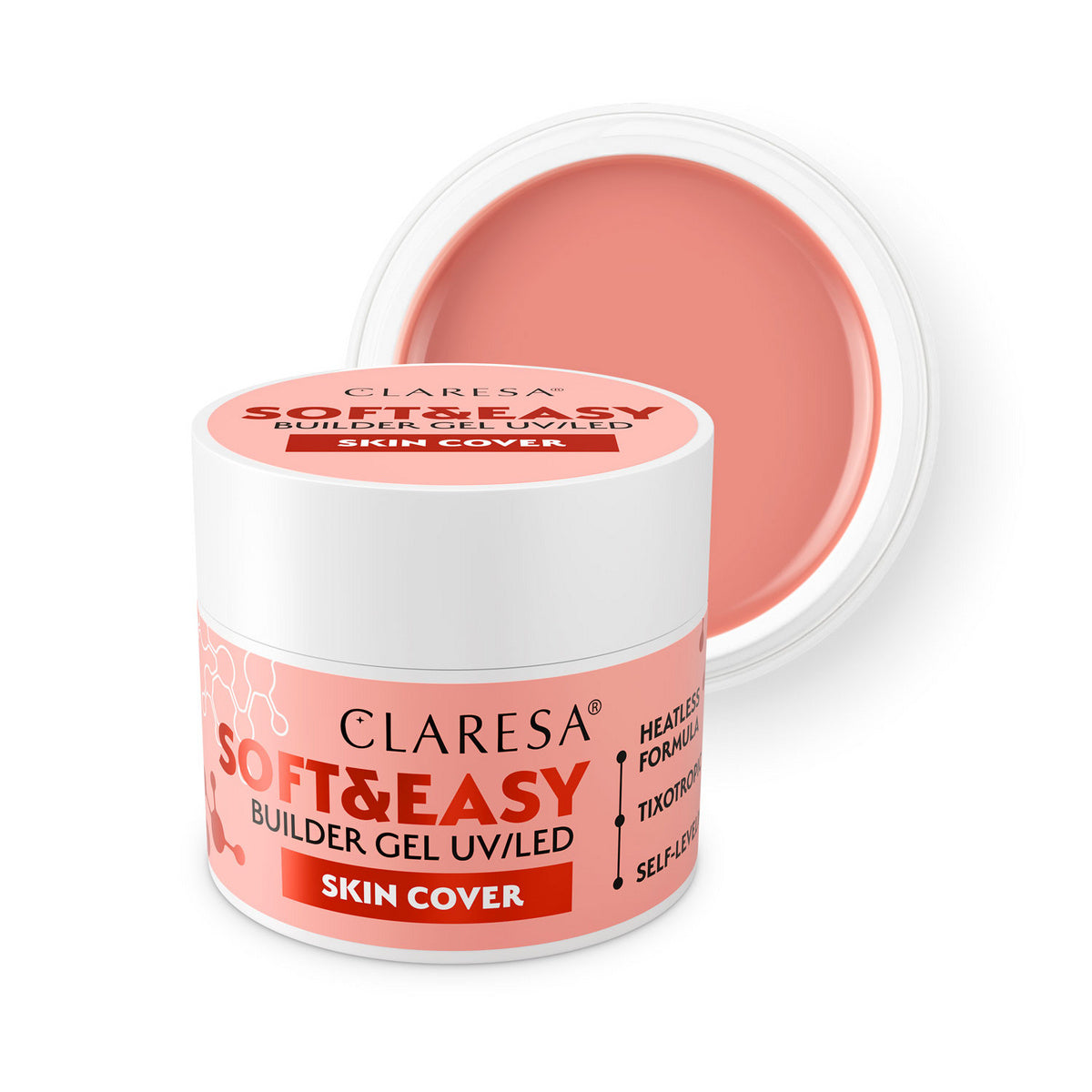 CLARESA N Gelis nagams formuoti Soft&Easy Builder Skin Cover 90g