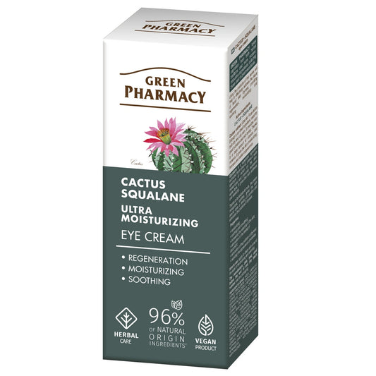 GREEN PHARMACY Kaktusas + Skvalanas Ultranaujintis Kremas paakiams 15 ml