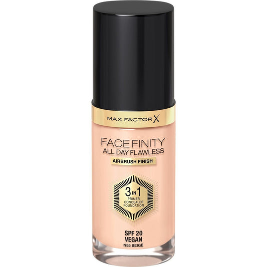 MAX FACTOR Pagrindas FACEFINITY All Day Flawless 3in1 nr N55 Beige 30ml