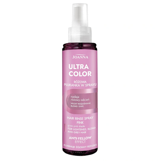 JOANNA Ultra Color Rožinė plaukų skalavimo priemonė purškimo formoje 150 ml