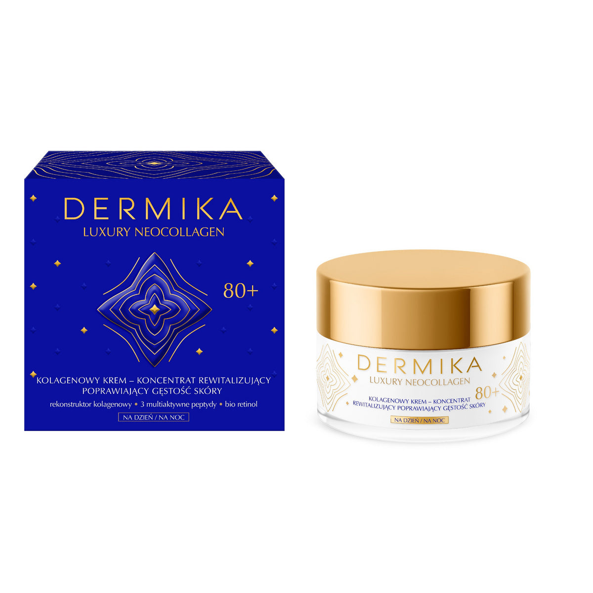 DERMIKA Luxury Neocollagen Kolageninis kremas-koncentratas 80+ dienai ir nakčiai 50ml