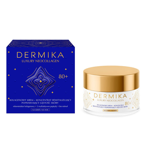 DERMIKA Luxury Neocollagen Kolageninis kremas-koncentratas 80+ dienai ir nakčiai 50ml