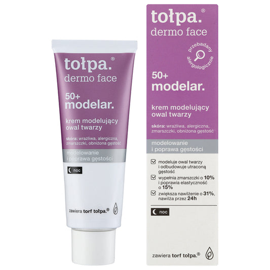 TOŁPA Dermo Veido Modeliavimas 50+ Naktinis kremas veido ovalui 40 ml