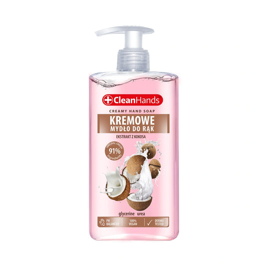 CLEAN HANDS Kreminis kokosinis skystas muilas 300 ml