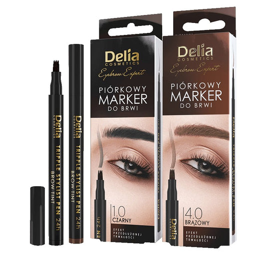 DELIA Eyebrow Expert Plunksniukas antakių markeris – rudas