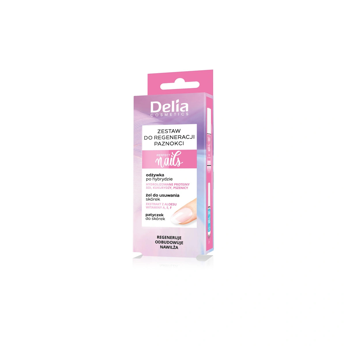 DELIA Nagu regeneravimo rinkinys - Priemonė 11ml + Gelis 5ml + Lazdelė