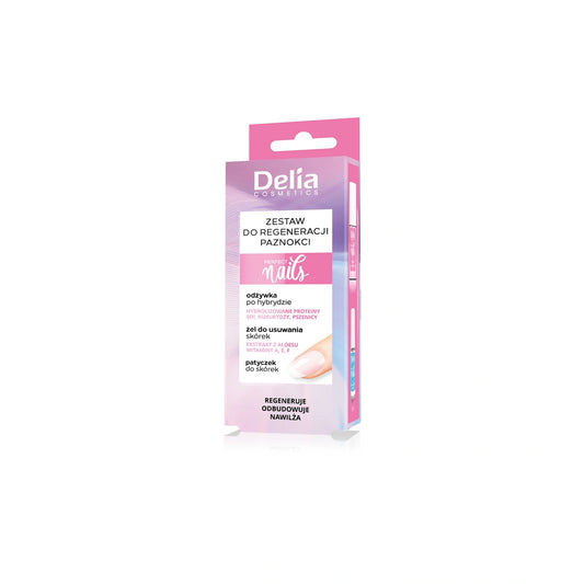 DELIA Nagu regeneravimo rinkinys - Priemonė 11ml + Gelis 5ml + Lazdelė
