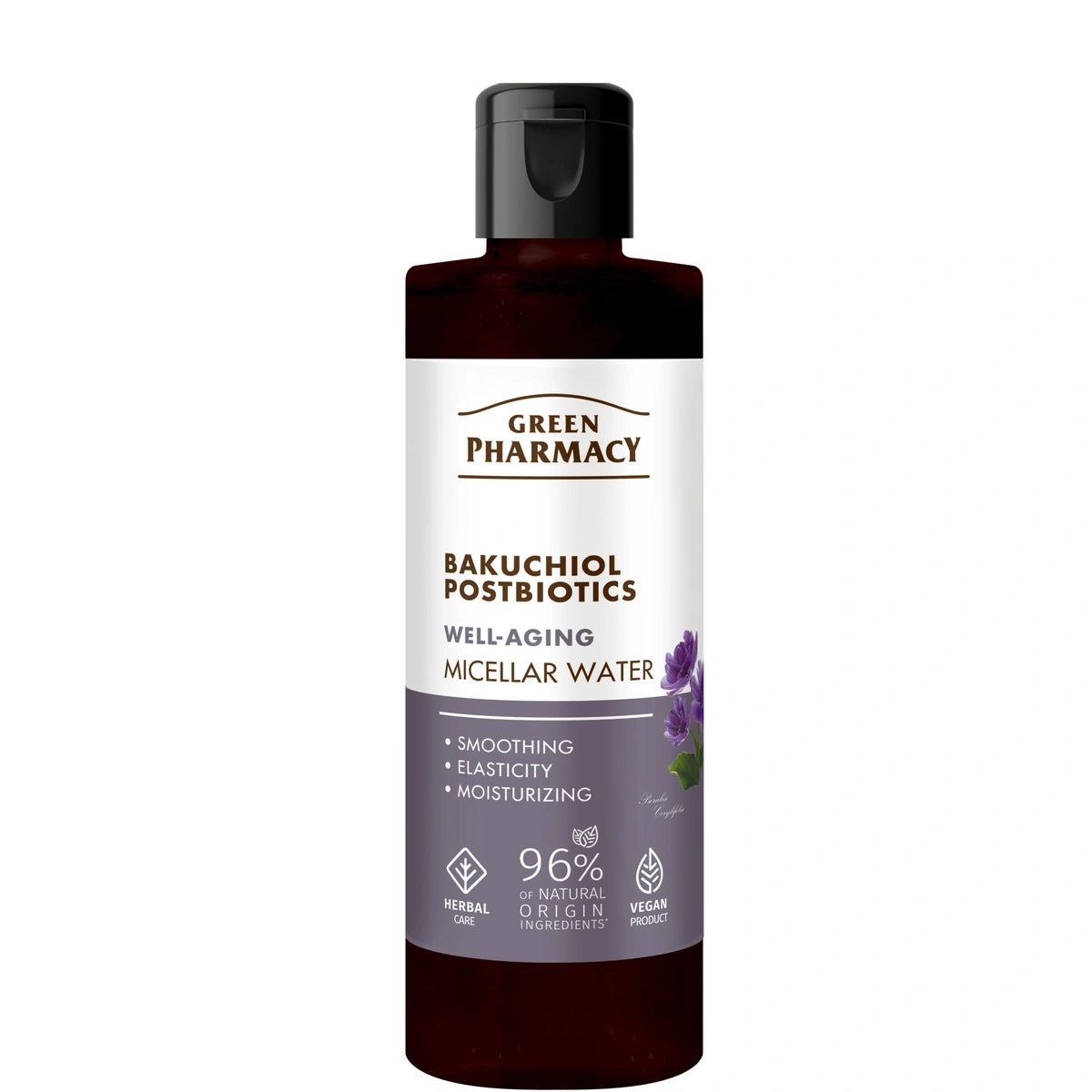 GREEN PHARMACY Bakuchiol + Postbiotikai Priešraukšlinė micelinė vanduo 200 ml