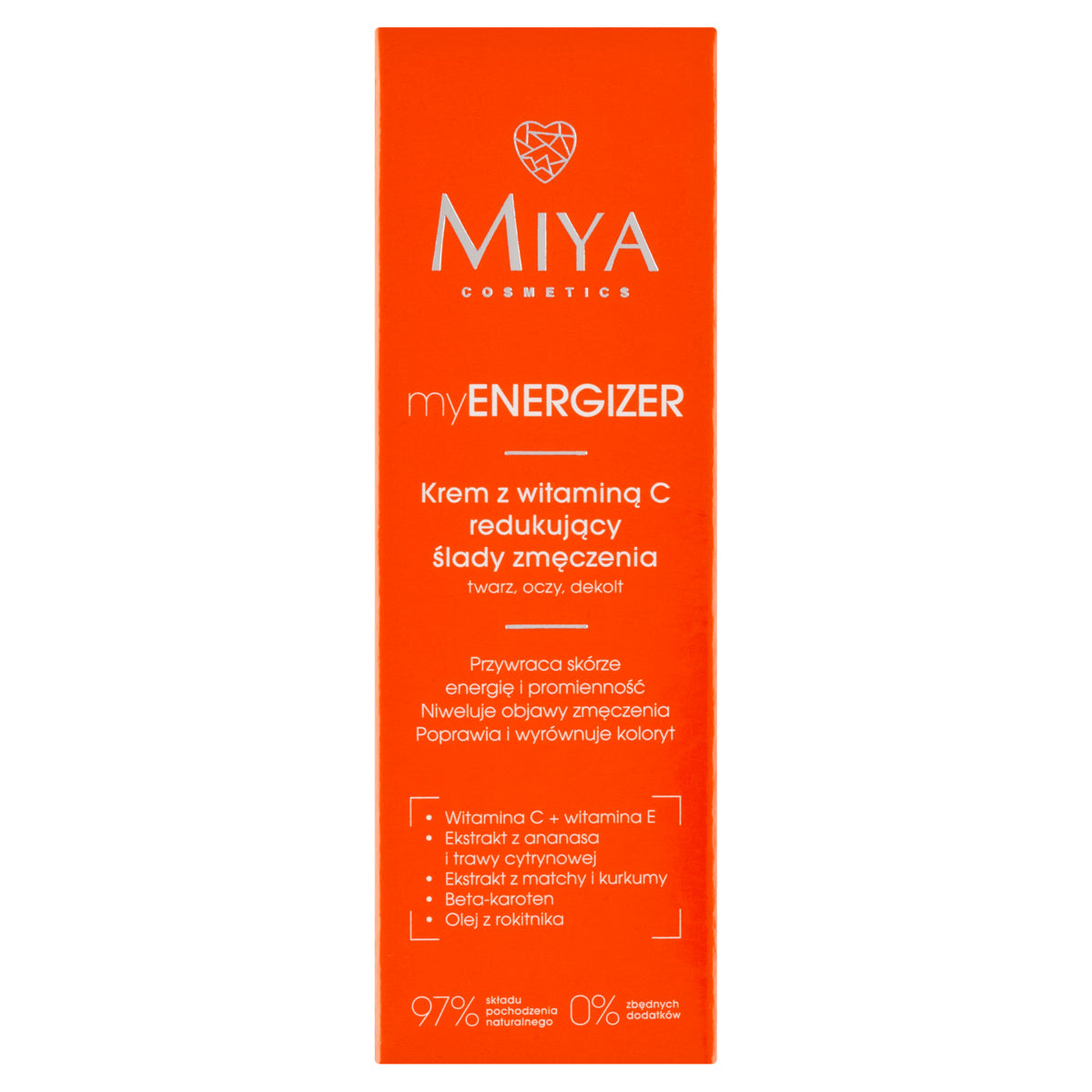 MIYA myENERGIZER Kremas su vitaminu C, mažinantis nuovargio požymius 40 ml