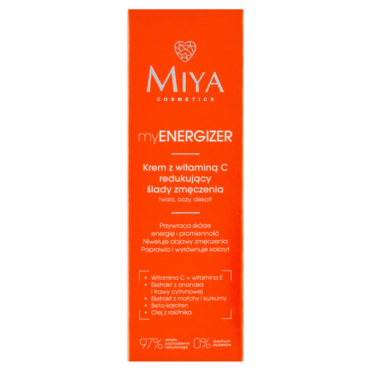 MIYA myENERGIZER Kremas su vitaminu C, mažinantis nuovargio požymius 40 ml