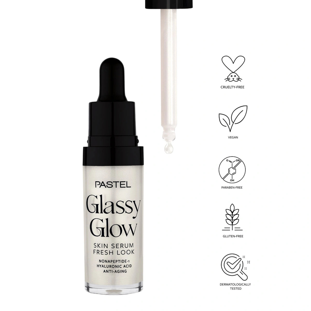 PASTEL Glassy Glow serumas veidui Fresh Look 1vnt