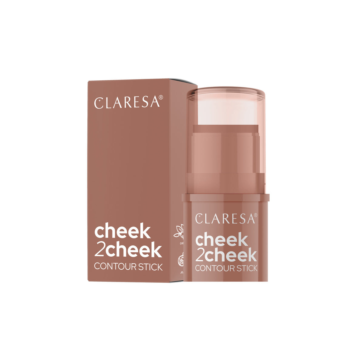 CLARESA Cheek 2 Cheek kreminis bronzeris pieštuko formoje 02 Milk Choco 5,5 g