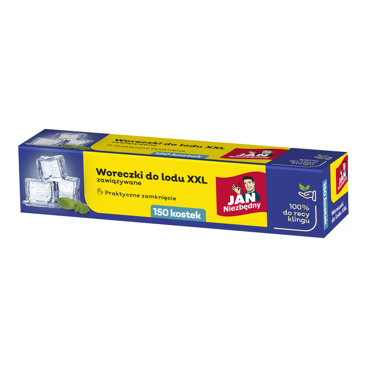JAN NIEZBĘDNY Ledų maišeliai rišami XXL - 150 kubelių - 10 maišelių
