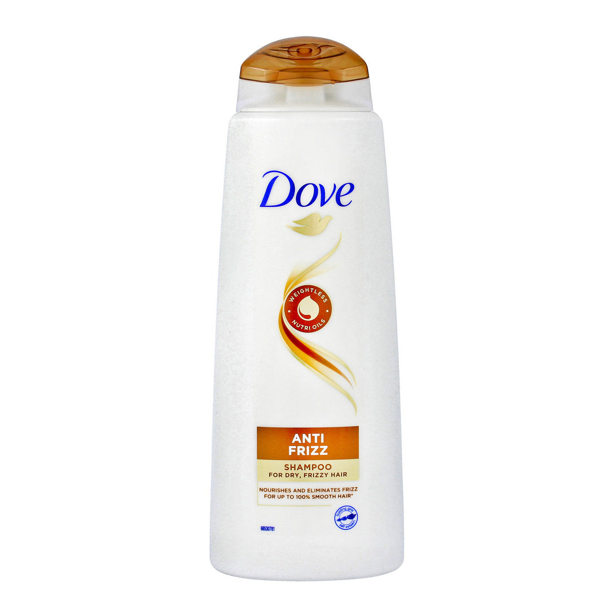 DOVE Anti Frizz Šampūnas plaukams, garbanotiems ir sausiems 400 ml