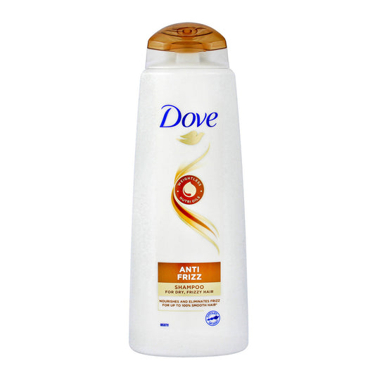 DOVE Anti Frizz Šampūnas plaukams, garbanotiems ir sausiems 400 ml