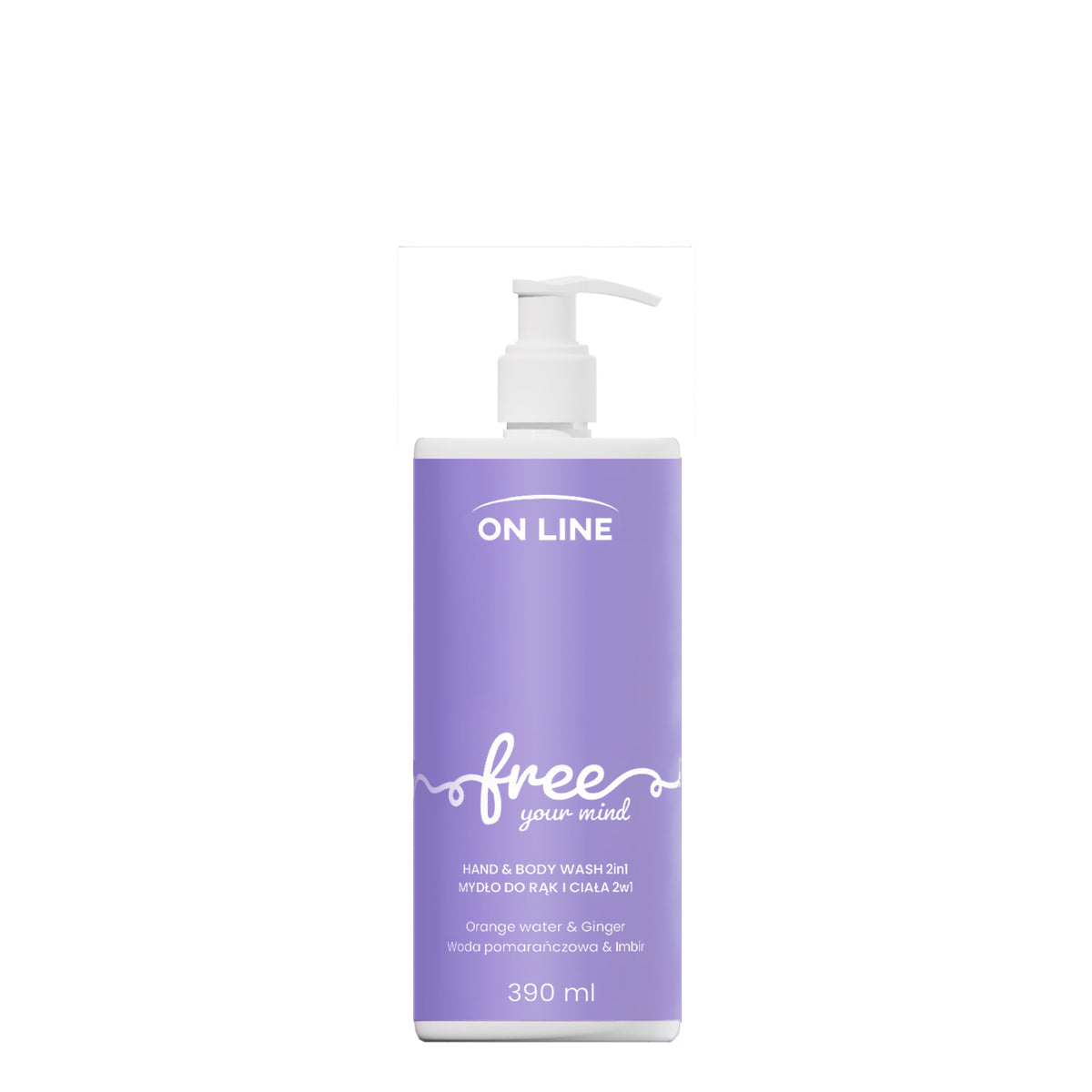 ON LINE Emocje 2w1 rankų ir kūno muilas Free 390 ml