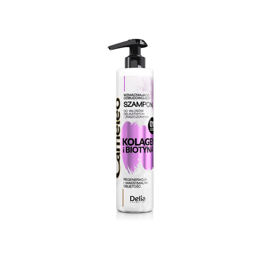DELIA COSMETICS CAMELEO Kolagenas ir Biotinas Šampūnas stiprinantis-atstatantis 250ml