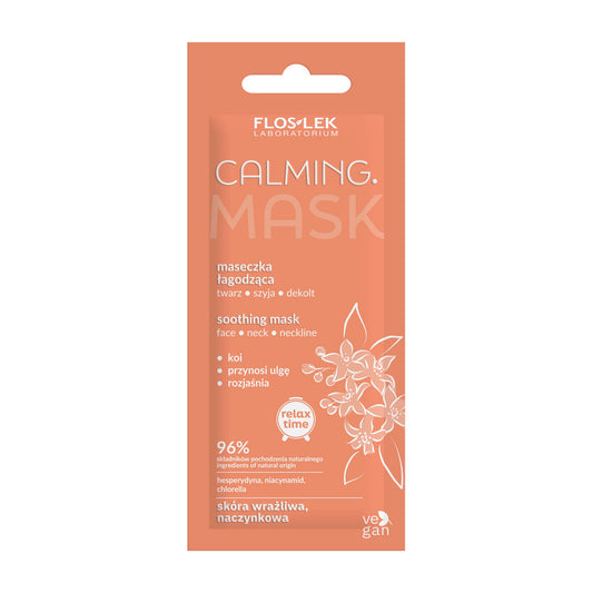 FLOSLEK Relax Time Raminanti veido, kaklo ir dekoltė kaukė 6ml
