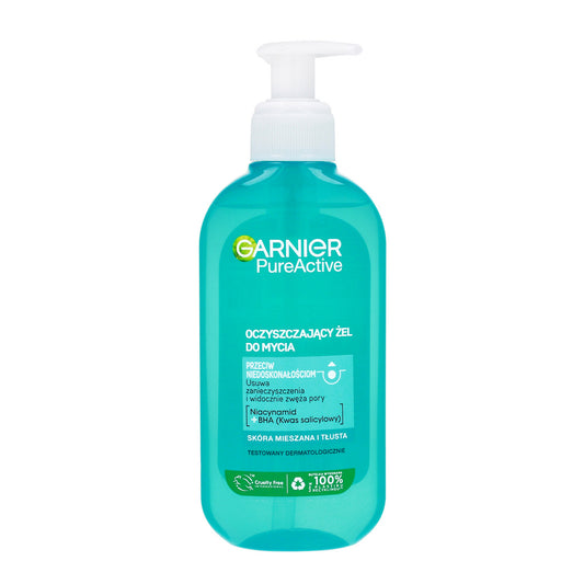 GARNIER Skin Naturals Švarios odos gelis giliai valantis poras 200 ml