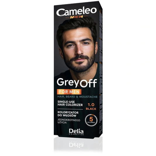 DELIA Cameleo Men Krem koloryzujący plaukams 1.0 Juodas 2x15ml