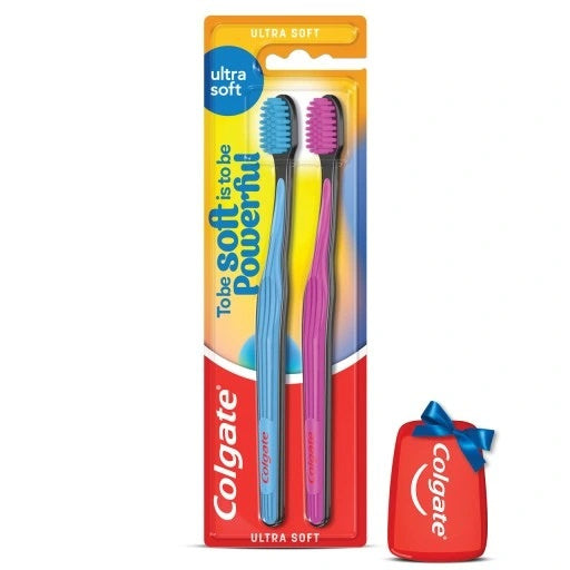 COLGATE Ultra Soft Dantų šepetėlis Duopack 1 vnt. - 2 vnt.