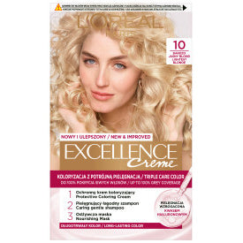 LOREAL Excellence Creme Plaukų dažai 10 Labai Šviesus Blondinas