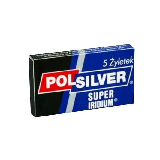 POLSILVER Super Iridium Dvigubos peiliukai 1 pakuotė - 5 vnt.