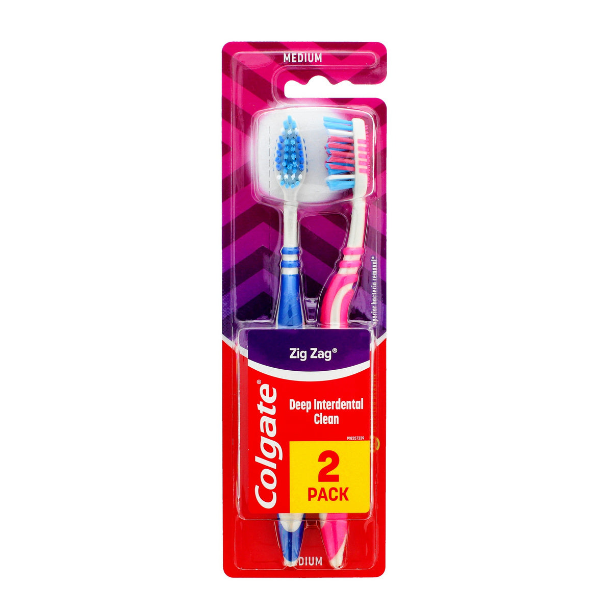 COLGATE Zig Zag Plus vidutinė - spalvų mišinys 1+1 nemokamai