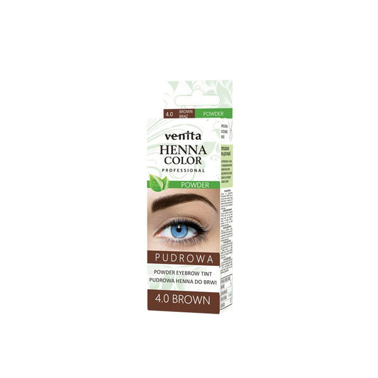 VENITA Henna Color Pudrinė antakių henna - 4.0 Brown (Ruda) 1 vnt.