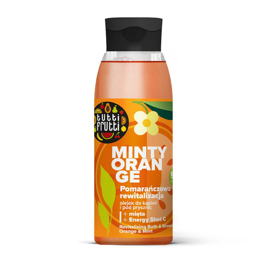 TUTTI FRUTTI Revitalizuojantis aliejus voniai ir dušui Apelsinas ir Mėta 400 ml