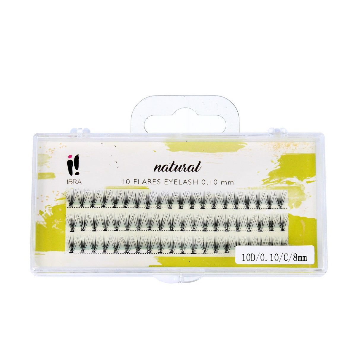 IBRA Natūralios blakstienų kuokšteliai 0.10-C-8mm 1 pak.