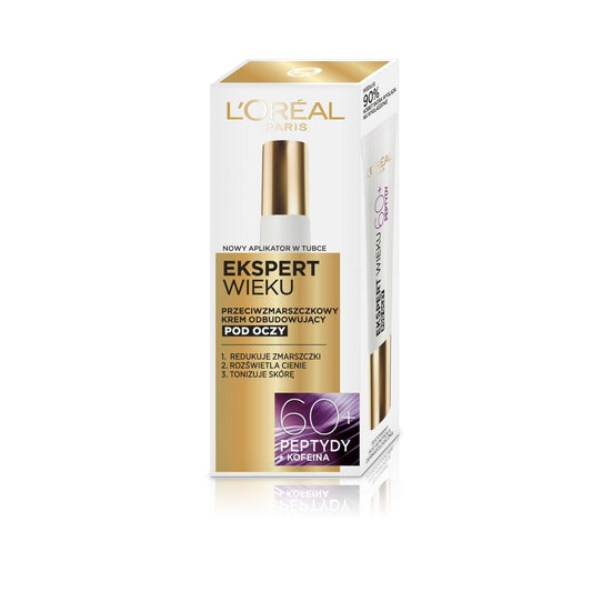 LOREAL Ekspert Wieku 60+ Priešraukšlėjančios atkuriamosios paakių kremas 15 ml