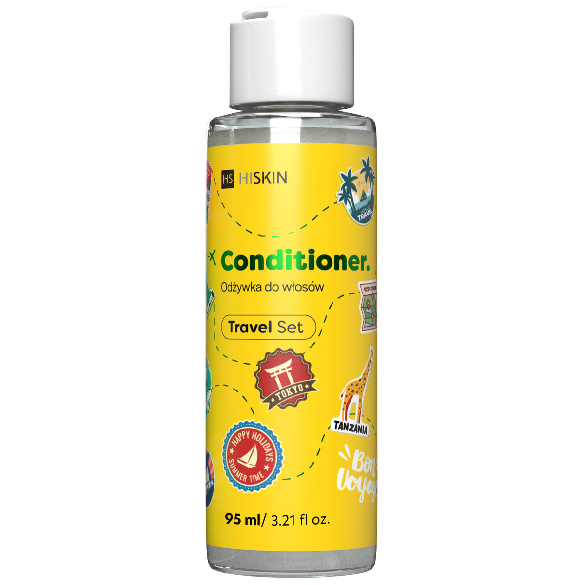 HISKIN Kelioninis rinkinys Plaukų kondicionierius 95 ml