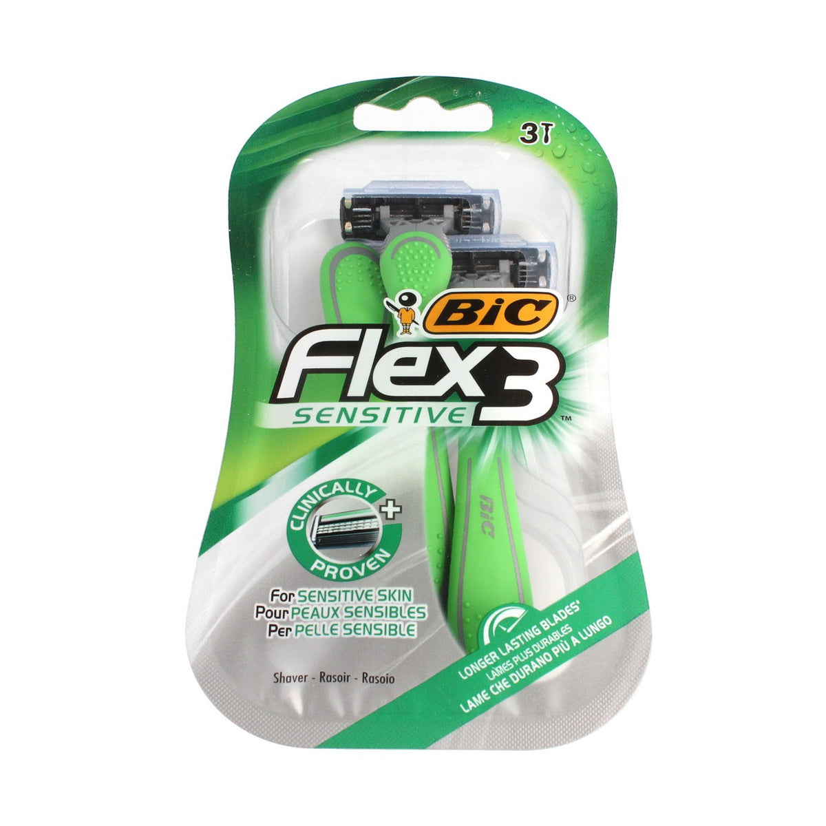 Bic Skustuvo Flex 3 Sensitive 1vnt.-3vnt.