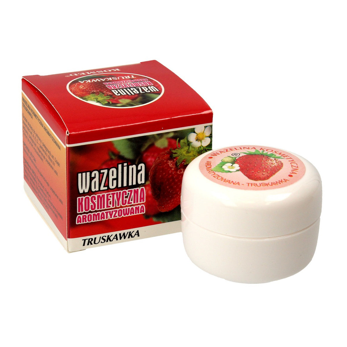 Kosmed kosmetinė vazelinas su braškių aromatu - 15 ml