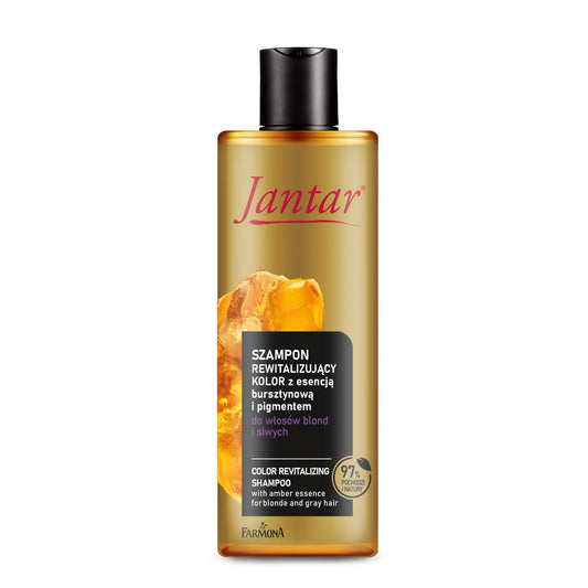 JANTAR Atstatantis šampūnas plaukams, blondiniškiems ir pilkiems su gintaro esencija 300 ml
