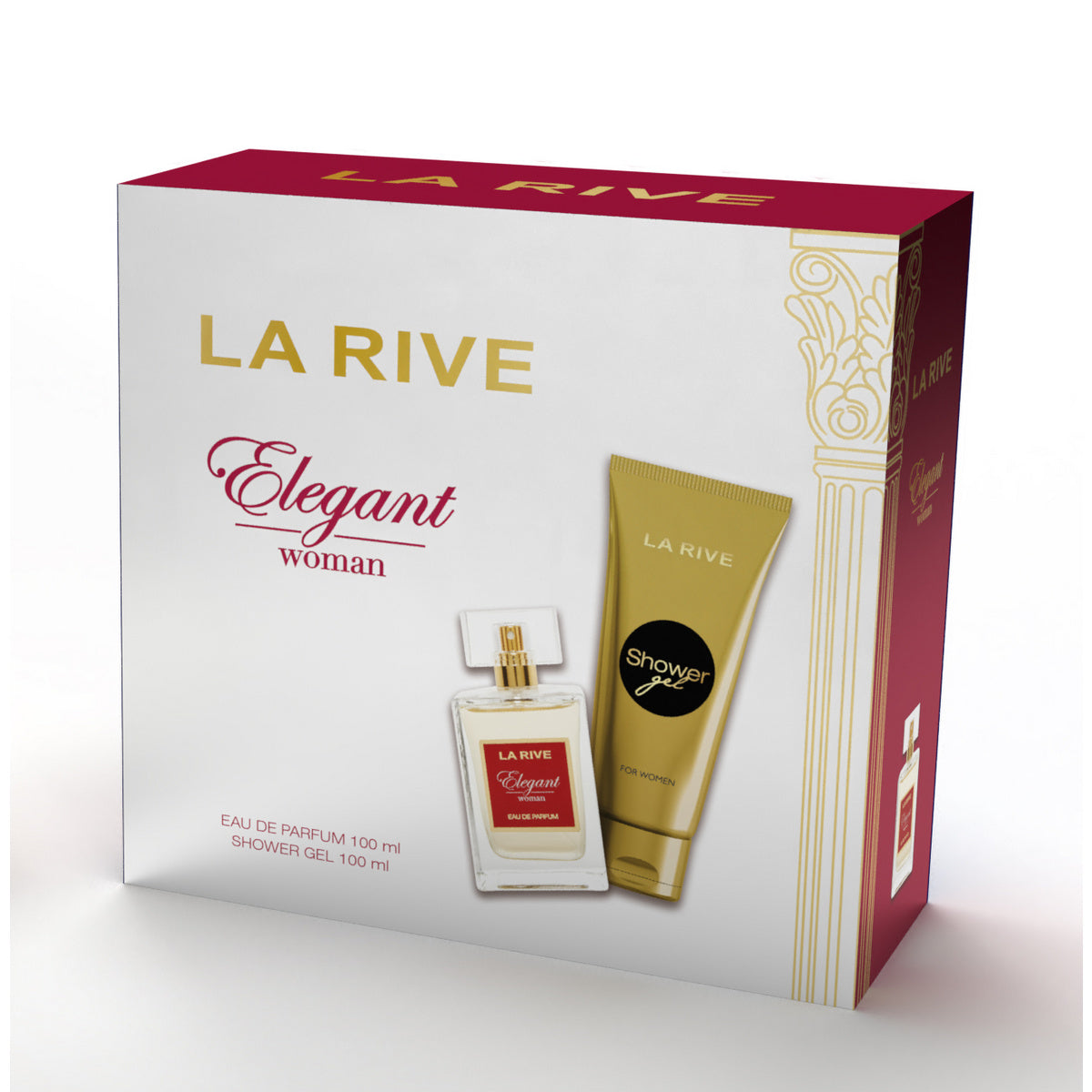 LA RIVE Dovanų rinkinys moterims Elegant (tualetinis vanduo 100 ml + dušo gelis 100 ml)