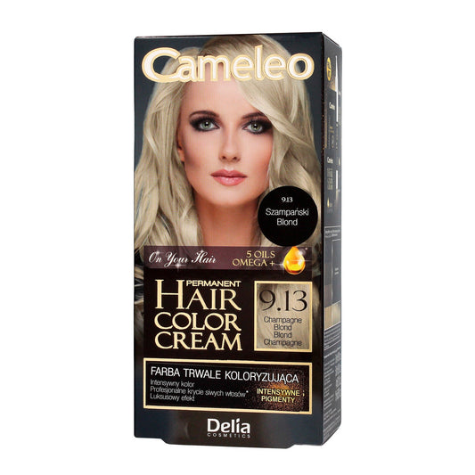DELIA COSMETICS CAMELEO OMEGA Ilgalaikė spalva 9.13 Champagne Blond
